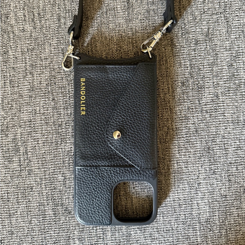 Bandolier Black Crossbody Phone Case